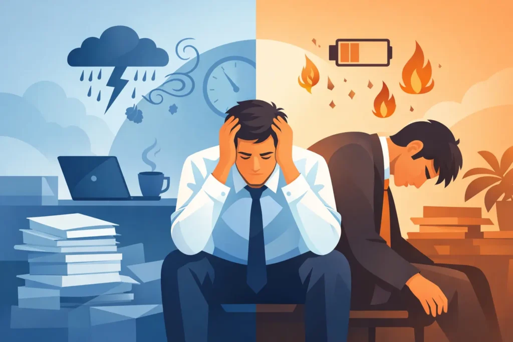 Stress or Burnout Difference: How to Tell